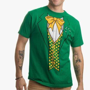 Leprechaun Tuxedo Funny St. Patrick's Day Irish Paddy Costume T-Shirt Size XXL